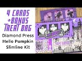 5 Cards 1 Kit   Diamond Press Hello Pumpkin Slimline Set