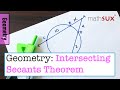 Intersecting Secant Theorem Quiz
