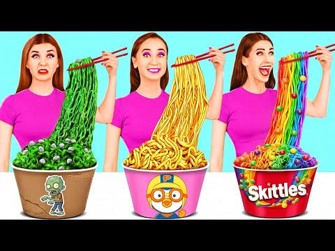 Rich vs Broke vs Giga Rich Food Challenge | Kitchen Hacks and Recipes by TeenTeam Challenge