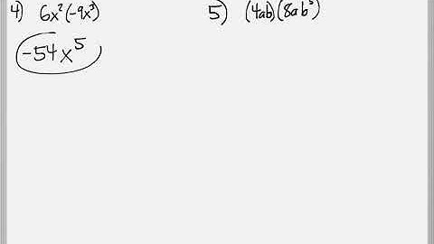 Math 119 : 5.2 #4, #5 (Intermediate Algebra Tutorial : Exponent Rules)