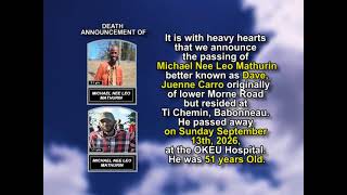 Michael Nee Leo Mathurin Short Obituary