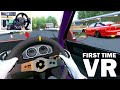 My First Time Drifting in VR! - (w/Steering Wheel & Pedal Setup) - Assetto Corsa