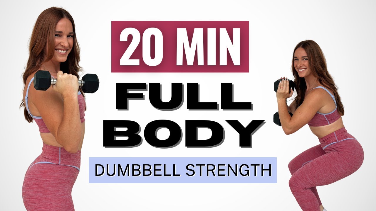 20 MINUTE Full Body Dumbbell Workout // NO Repeat, Strength Training ...
