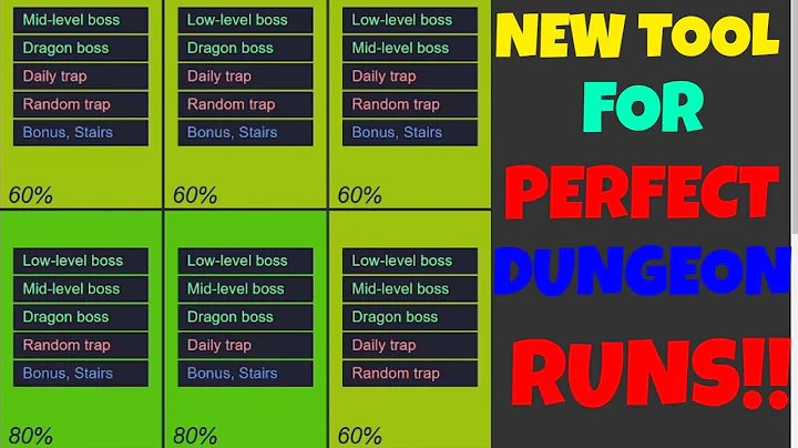 New Chart Tool for PERFECT DUNGEON RUNS!! (IT WORKS!) / Gems of War how to get perfect dungeon runs! - DayDayNews