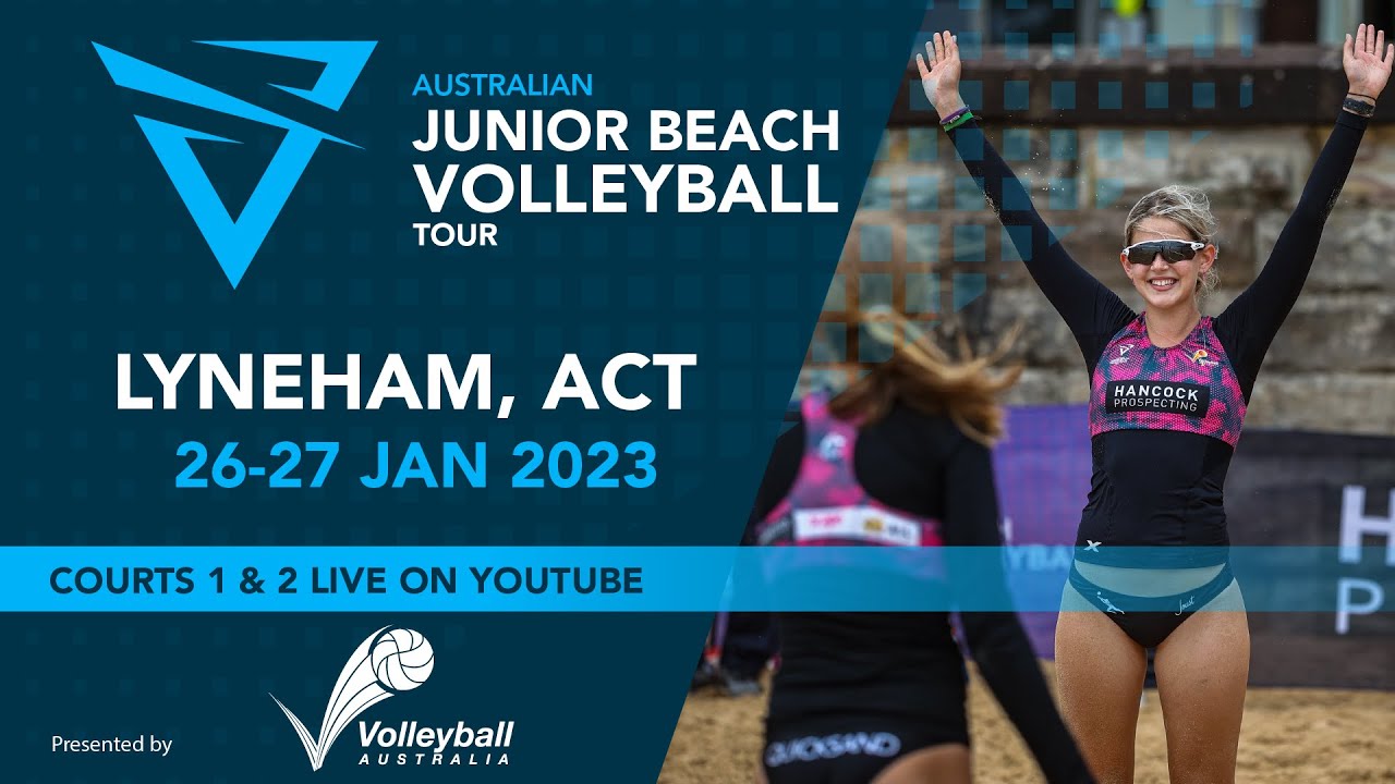 Day 1, Court 2 - Australian Junior Beach Volleyball Tour 2023 - Canberra