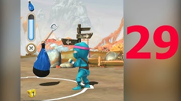Clumsy Ninja - Gameplay Walkthrough Part 29 - Level 31-32 | BuddyFun