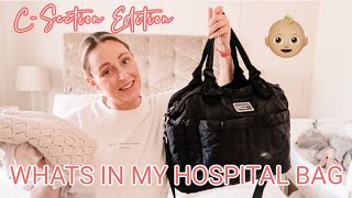 WHATS IN MY HOSPITAL BAG🤰🏼👶🏼C SECTION EDITION | ELECTIVE THIRD C SECTION | Emma Nightingale