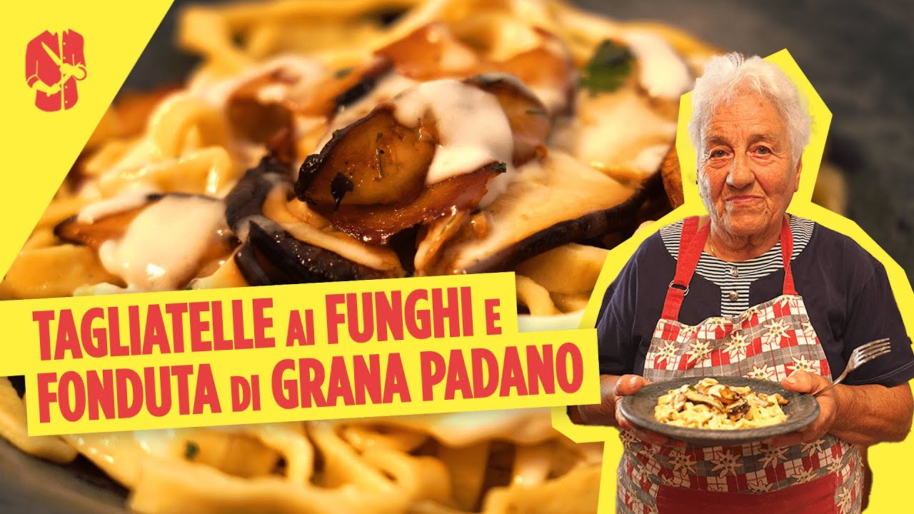 Tagliatelle Porcini e Fonduta Grana Padano DOP