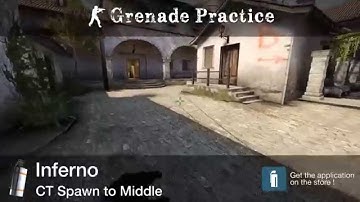 Grenade Practice : Inferno Smoke - CT Spawn to Middle