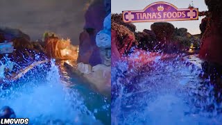 [4K] Splash Mountain Vs. Tiana's Bayou Adventure - Side by Side POV Comparison | WDW, Florida