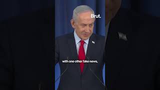 Netanyahu says idea Israel dragged U.S. into the Iran war is "fake news."