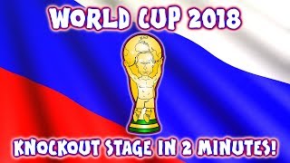 🏆KNOCKOUT STAGE in 2 MINUTES - WORLD CUP 2018🏆 (Parody Goals Highlights)