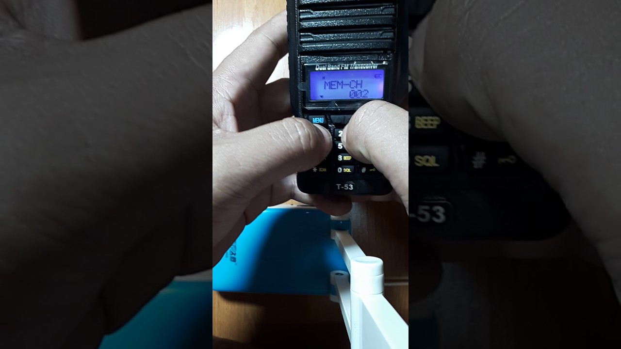 วิธีบันทึกช่องดำ ICOM T53