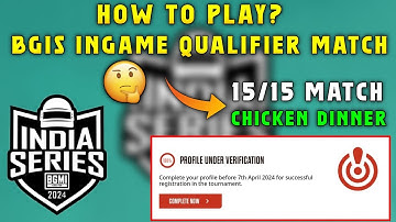 HOW TO PLAY BGIS INGAME QUALIFIER? | BGIS INGAME QUALIFIER & PROFILE PENDING PROBLEM