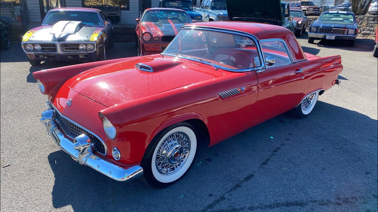 Test Drive 1955 Ford Thunderbird Convertible SOLD $29,900 Maple Motors 
