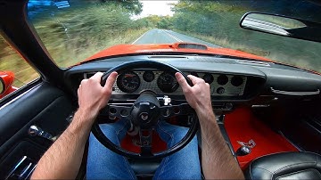 Driving The 1973 Pontiac Trans-Am 455 V8 Auto - POV Bullnose Trans-Am Driving Experience