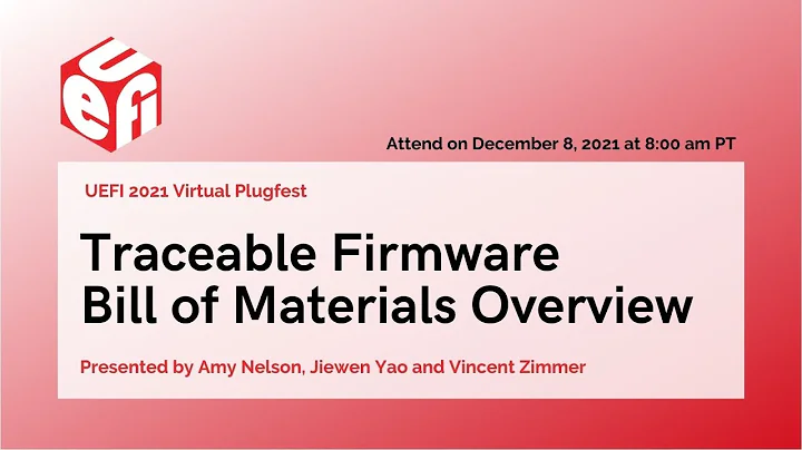 Traceable Firmware Bill of Materials Overview - DayDayNews