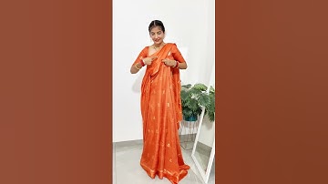 Perfect saree draping tutorial #rekhamishra #saree #drape #sareedraping