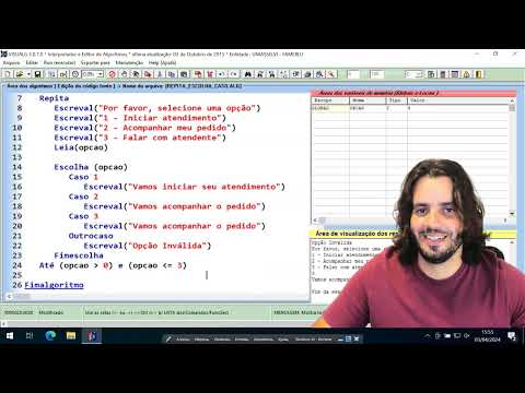 AULA 6 - APRENDENDO A PROGRAMAR - ESTRUTURA DE REPETIÇÃO "REPITA" NO VISUALG