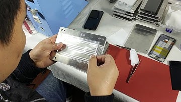 Newest Tbk-508 curved screen vacuum laminate machine operate process