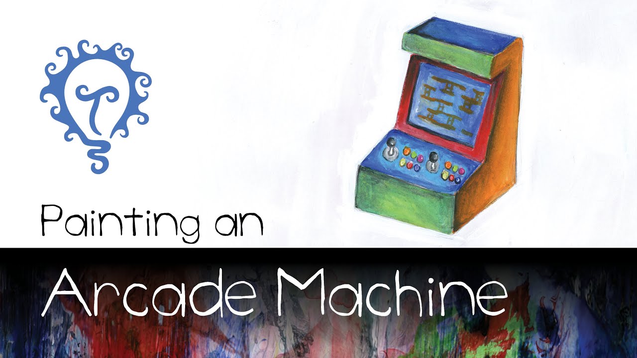 Arcade Machine Coluring Machine Painting an Arcade Machine - YouTube