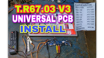 T.R67.03 V3 UNIVERSAL NEW MOTHER PCB INSTALL. AND REGULATION AUR FACTORY SETTING,
