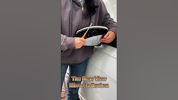 How to replace a broken rearview mirror #driving #manualdrive #car #tips #learncar #skills #carsoft