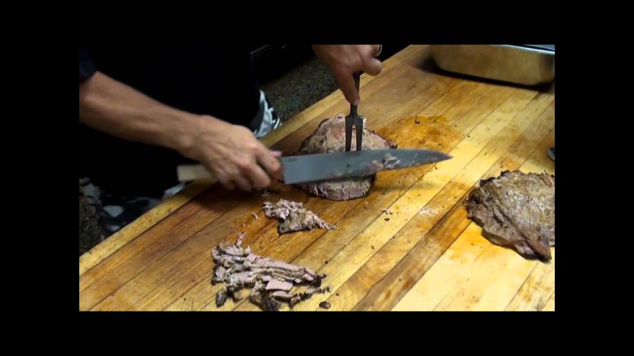 Slicing Smoked Brisket YouTube