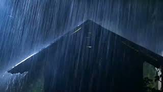 Gentle Rainfall On Tin Roof  Sleep Instantly with Rain Sound  ASMR White Noise  Thunder at Night