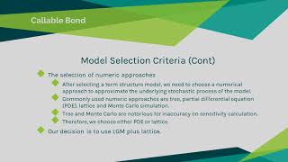 Callable Bond and Valuation