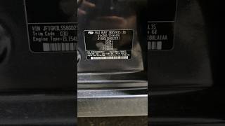 Subaru impreza Colour code location.