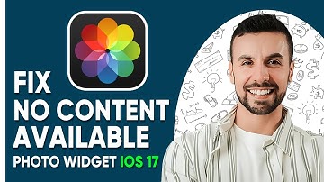 How To Fix No Content Available Photo Widget iOS 17 -    2025  (Full Guide)