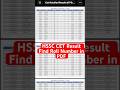 HSSC CET Result PDF Download Link HSSC PDF Link Direct HSSC CET Result 2026