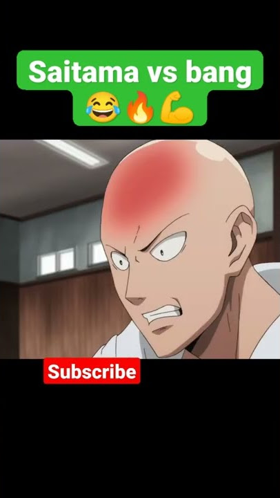 saitama vs bang  funny moment💪😂🔥❤️ #saitama  #badass #funny