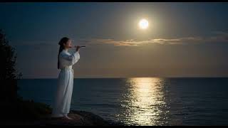 “Moonlit Flute Harmony | Peaceful Night Music by the Ocean (4K)”
