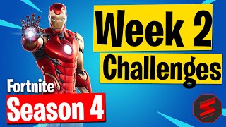 ALL WEEK 2 Challenges - Full Guide (Season 4) - Fortnite