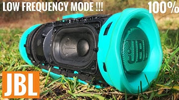 JBL CHARGE 4 LOW FREQUENCY MODE *100%* VOLUME | EXTREME BASS TEST !!!