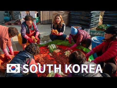 Making authentic Kimchi in a Korean village!