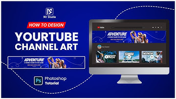 Adobe Photoshop Tutorial: How to Design YouTube Channel Art & Banner Free Template for Photoshop