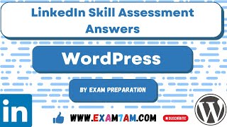 WordPress LinkedIn Skill Assessment Answer 2023 | Exam Preparation | LinkedIn Quiz |