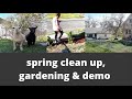 Spring Clean Up and Gardening 2022 At Our New Retail Store and Mini Urban Farm Homesteading