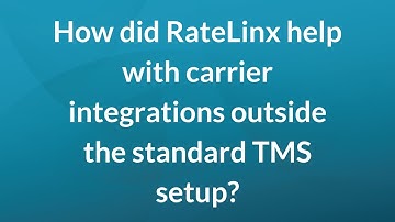 How did RateLinx help with carrier integrations outside the standard TMS setup?