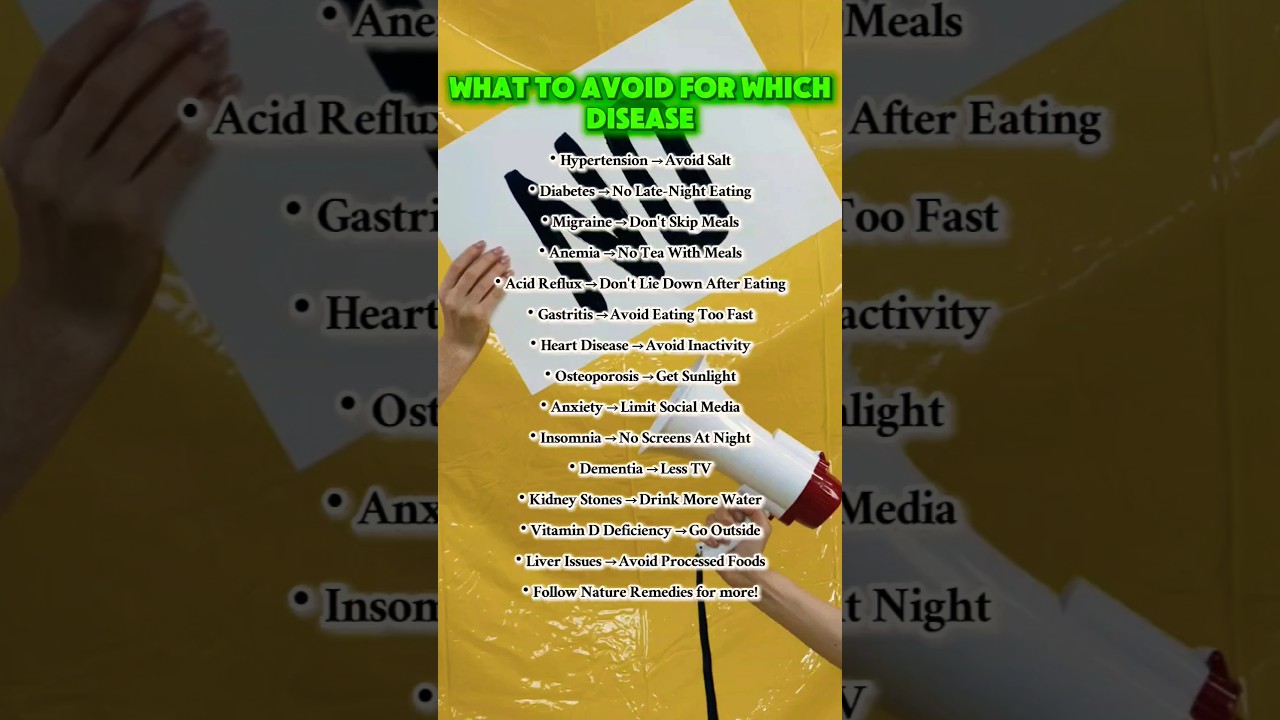 Stop these habits for better health!🚫 Save this guide. 