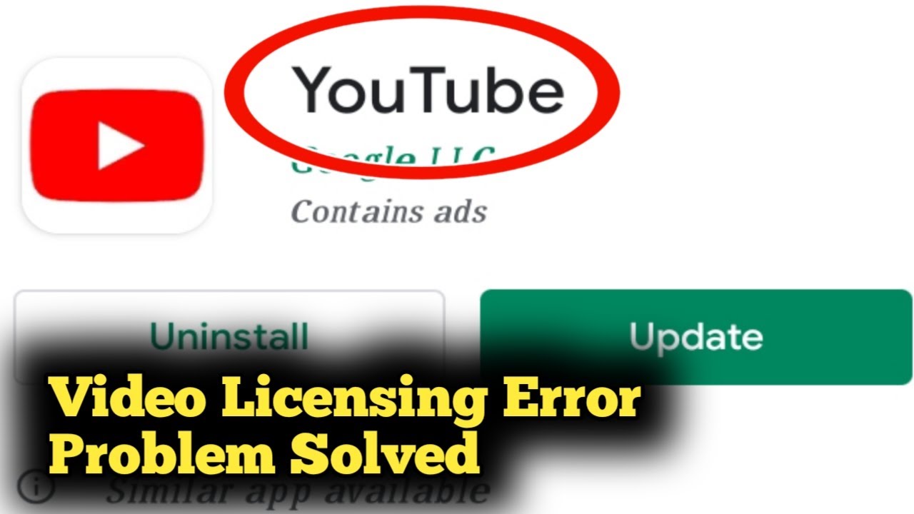 youtube error licensing video safari