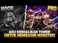Aku kendalikan turet dan balok tetris untuk bertahan dari gempuran monster - Emberward gameplay