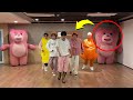 Subprank kpop idols didnt see that coming twin giant pink statue prank ft p1harmony