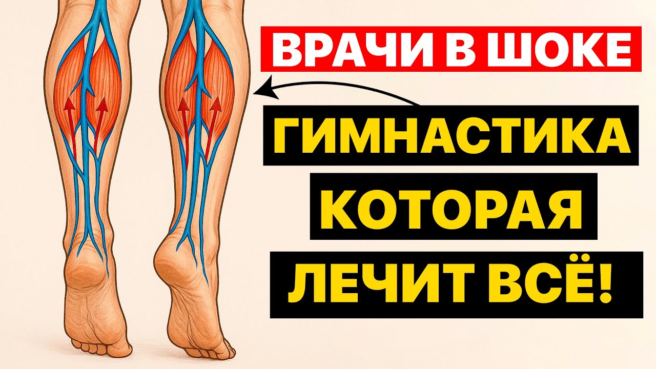 ЛИМФА, ДАВЛЕНИЕ, ОТЁКИ — исчезают за 3 минуты! Мгновенное облегчение. Просто подвигайся так!