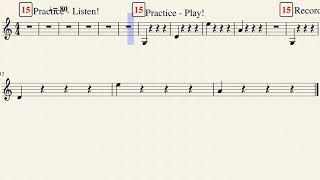 Lesson 15 Playing Test (Violin Treble) by 