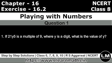 Playing with Numbers | Class 8 Exercise 16.2 Question 1 | NCERT | Learn Maths