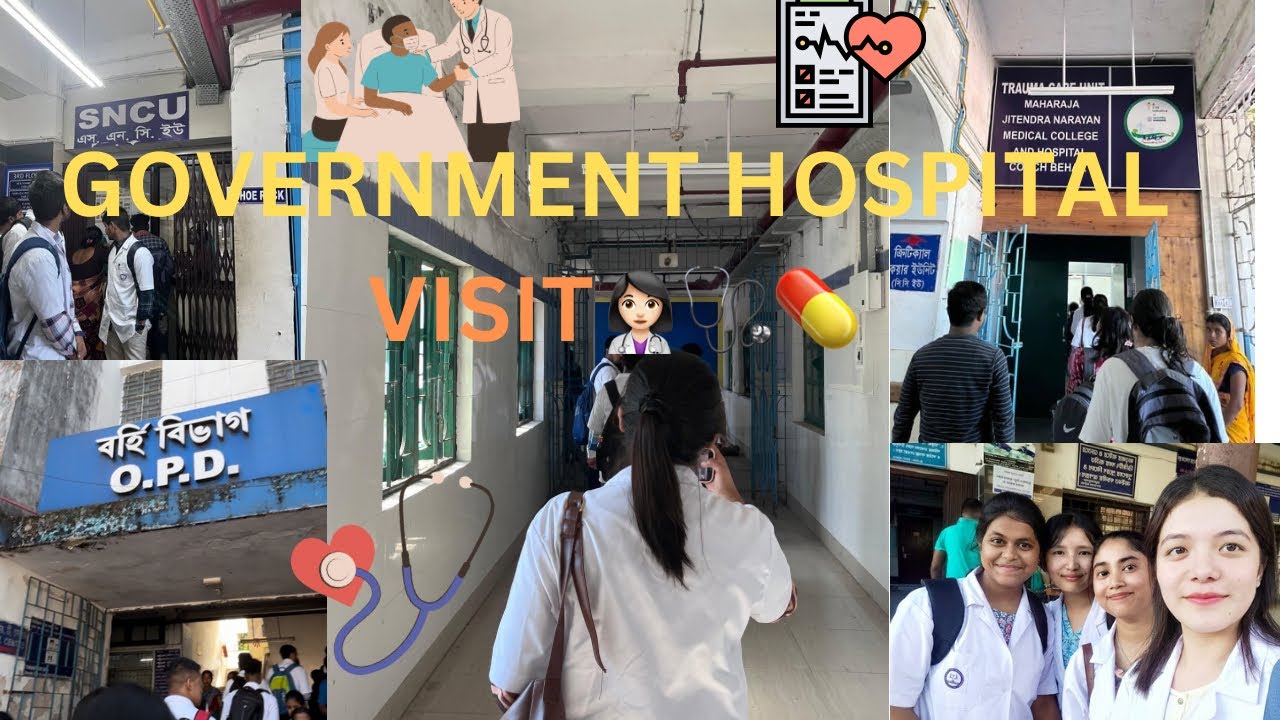 Our first HOSPITAL VISIT as a medico 🥹🧑🏻‍⚕️🩺💊 || MEDICAL VLOG|| MJNMCH♥️
